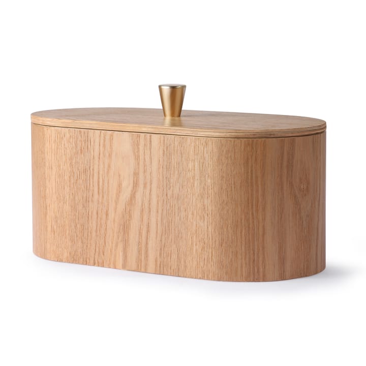 HKliving wooden box with lid - Dark brown - HKliving