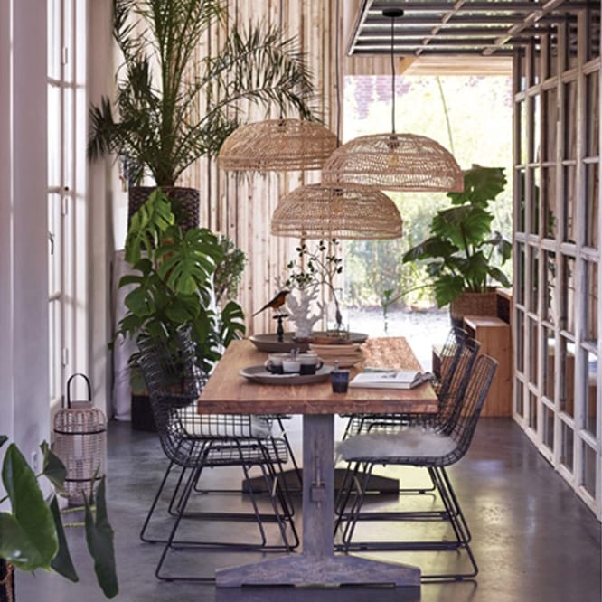 HKliving woven lamp, nature HKliving