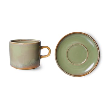 Home Chef cup with saucer 22 cl - Moss green - HKliving