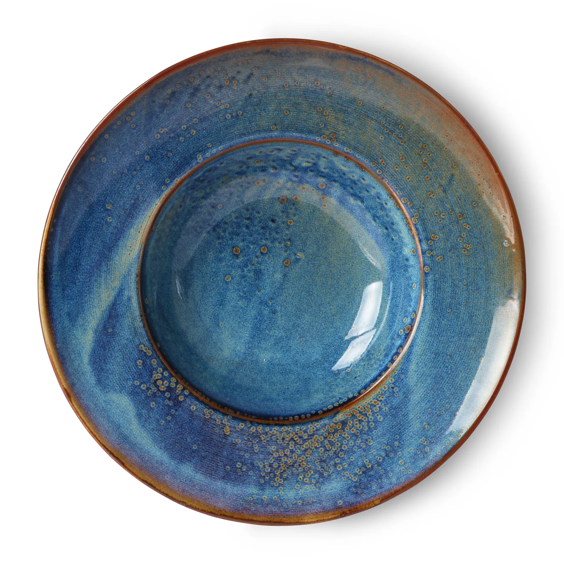 Home Chef pasta plate Ø28.5 cm, rustic blue HKliving