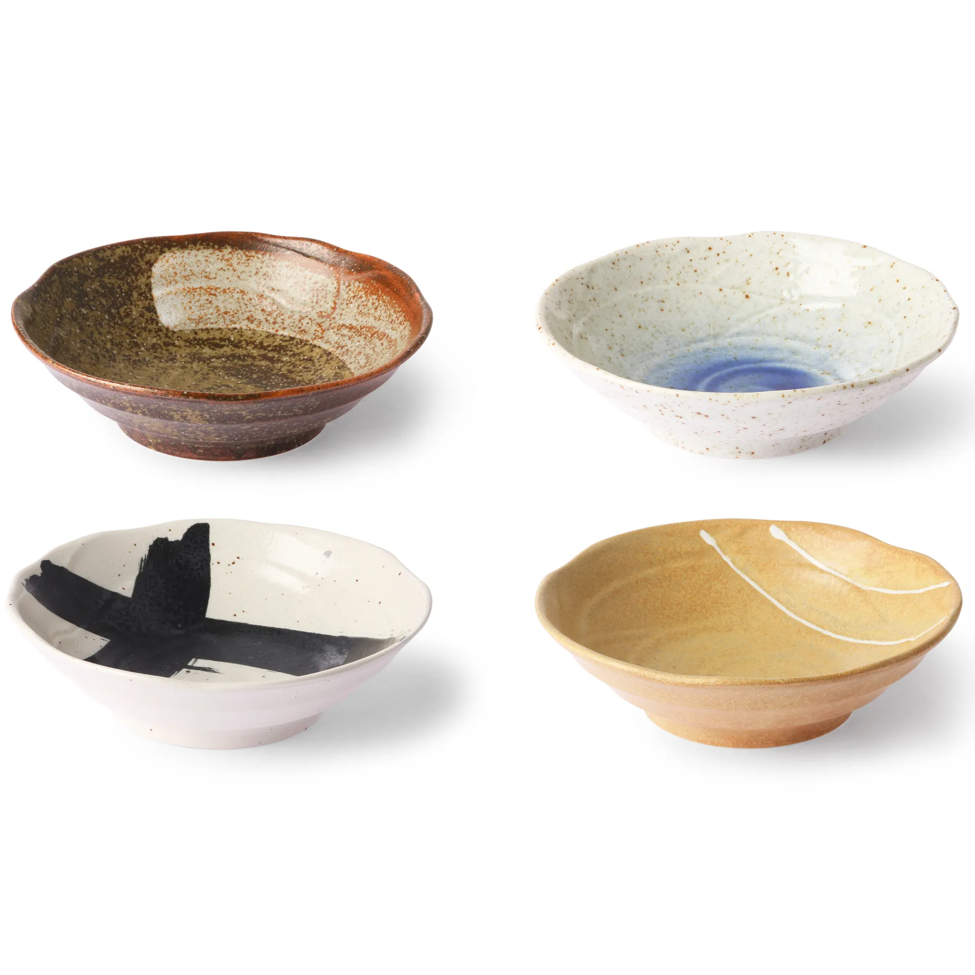 Kyoto bowl Ø16.5 cm 4 pieces, multi HKliving