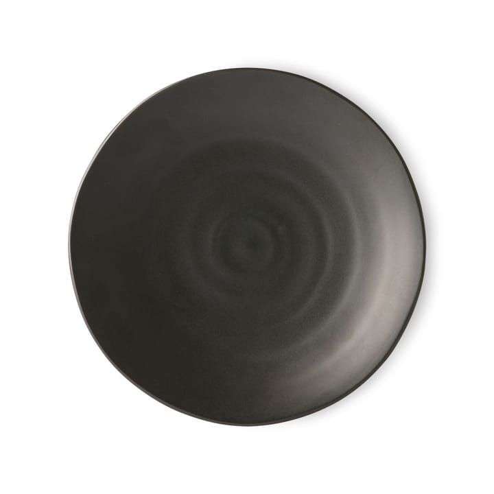 Kyoto dinner plate Ø25.5 cm - Matte black - HKliving