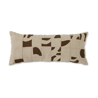 HKliving Natural patched cushion 30x70 cm Beige
