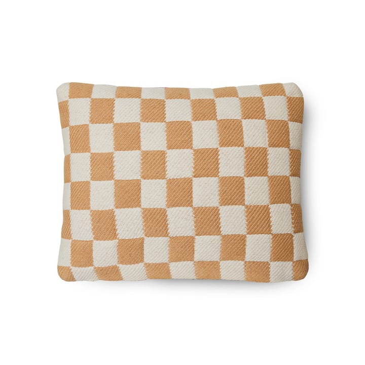 Pillow Chessboard 38x48 cm - Grapefruit - HKliving