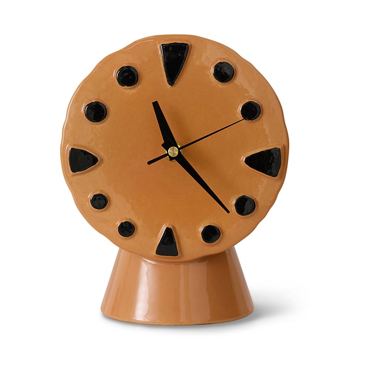 HKliving Retro ceramic clock 20.8 cm Peach