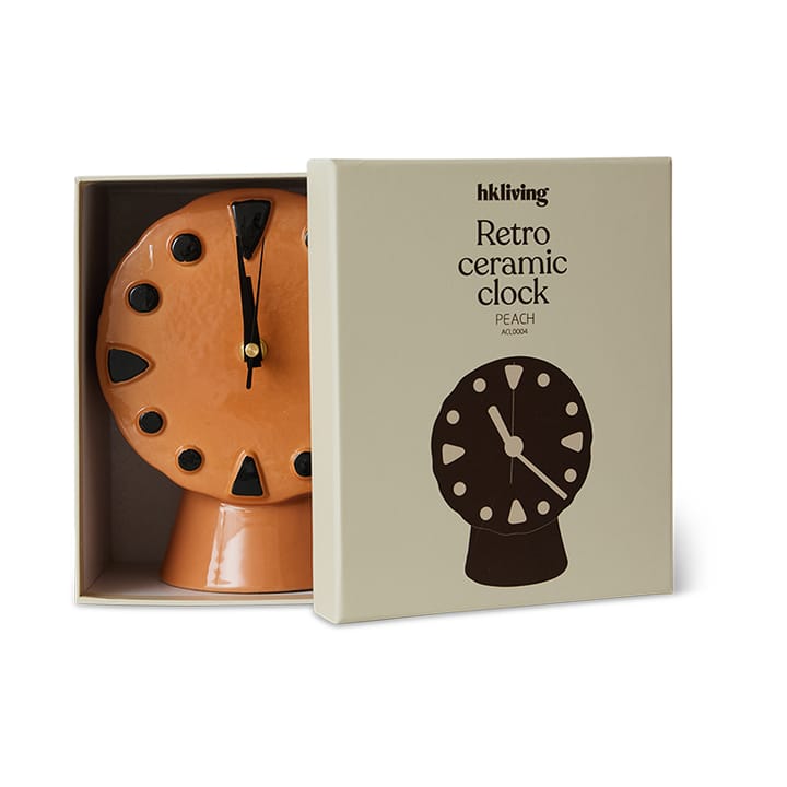 Retro ceramic clock 20.8 cm, Peach HKliving