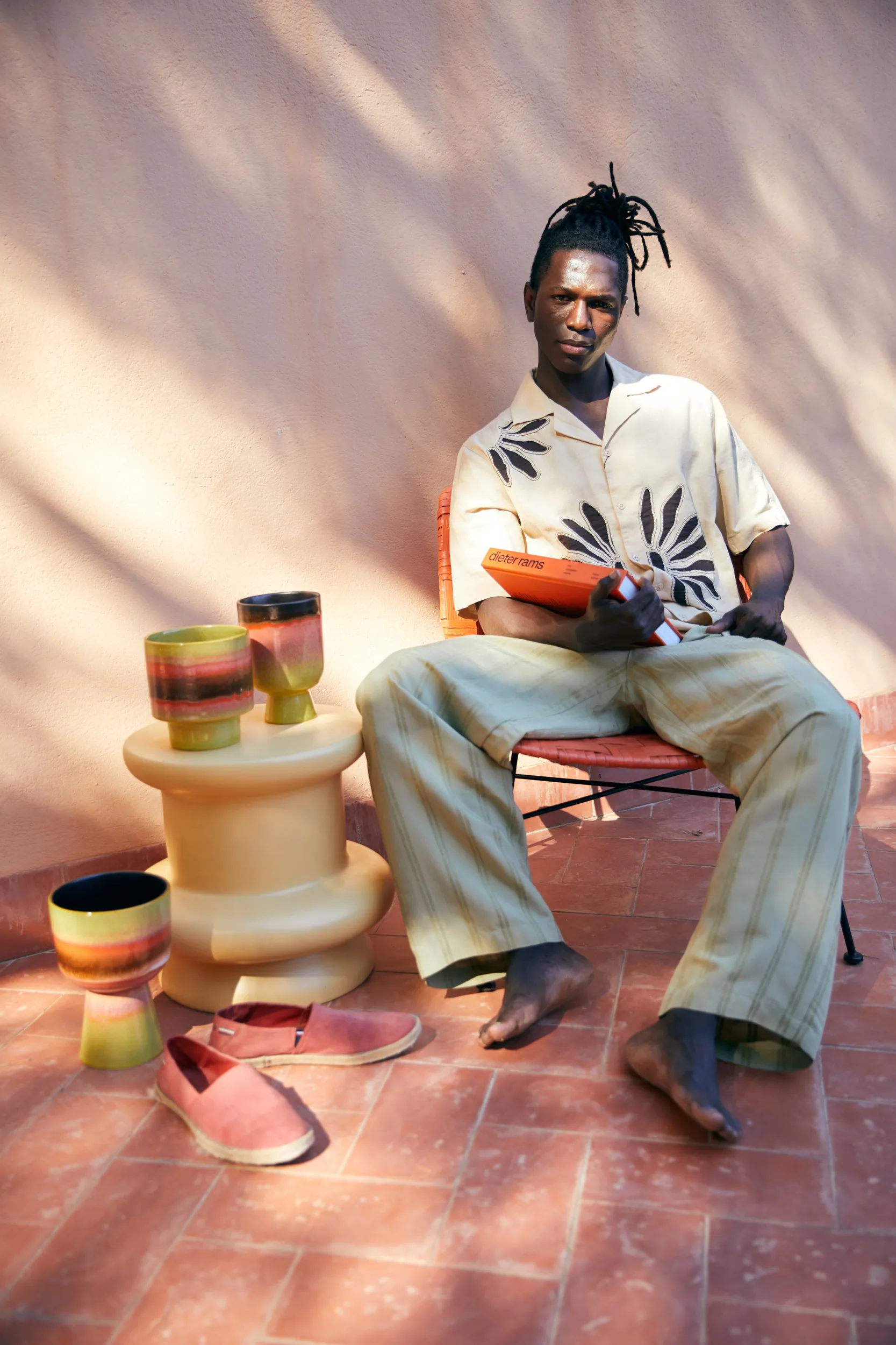 Retro flower pot Ø16.5 cm, Lime green HKliving