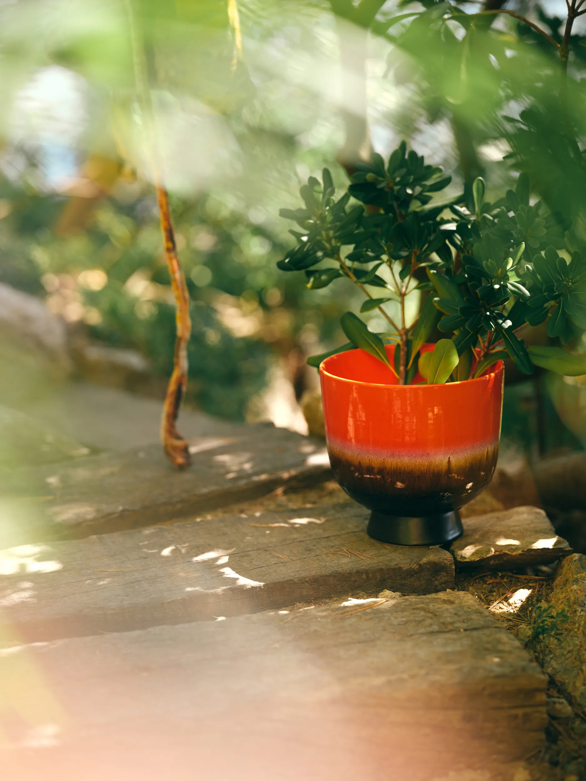 Retro flower pot Ø20.5 cm, Cherry red HKliving