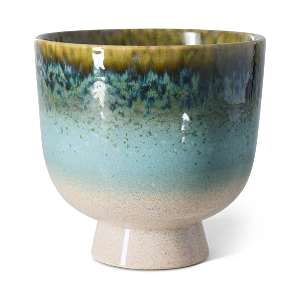 HKliving Retro flower pot Ø20.5 cm Lagoon | Scandinavian Design | Flower pots | Multi