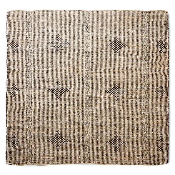Rustic rug 200x200 cm, Brown HKliving