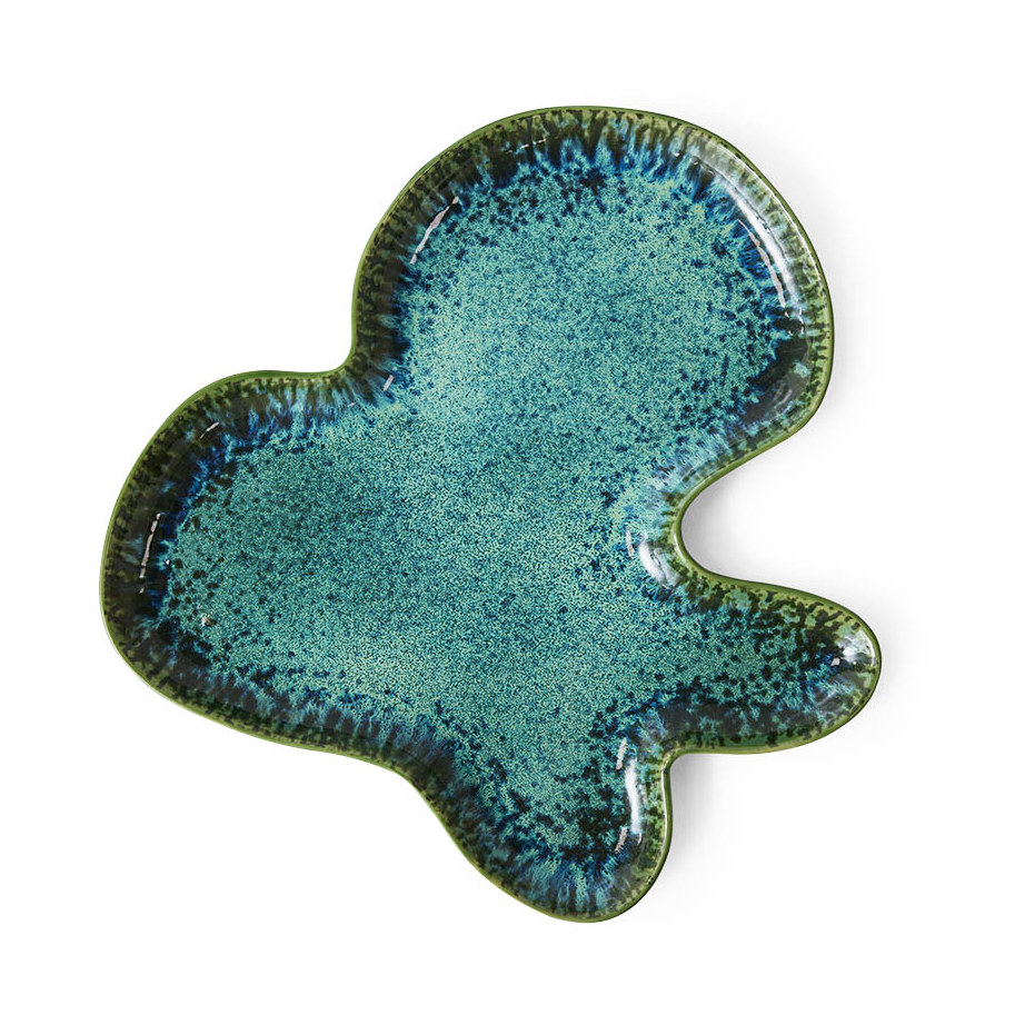 HKliving Shell serving dish Teal