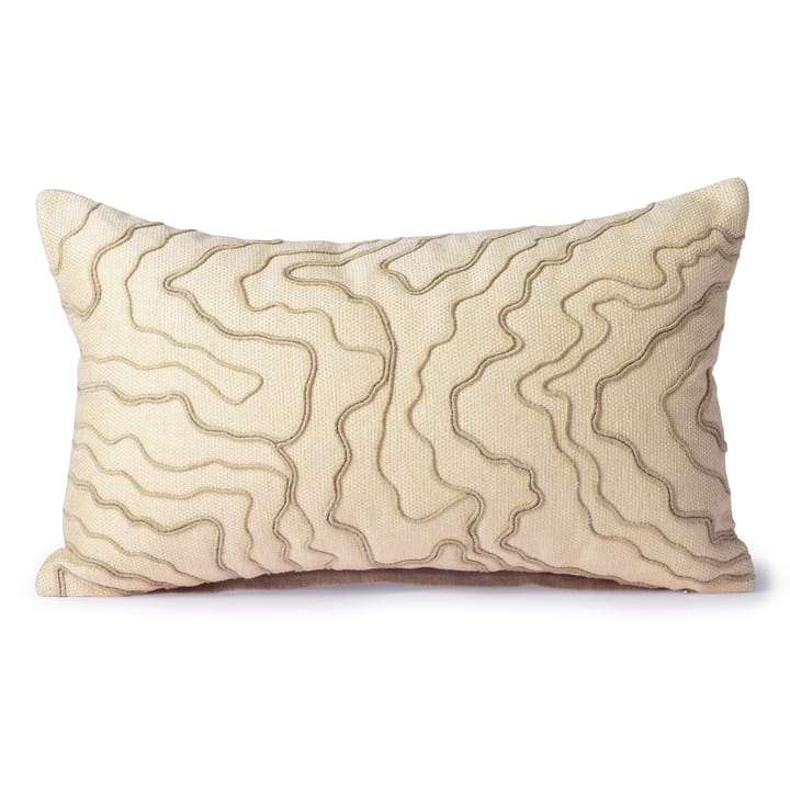 Stitched lines cushion 30x50 cm - cream-natureal - HKliving