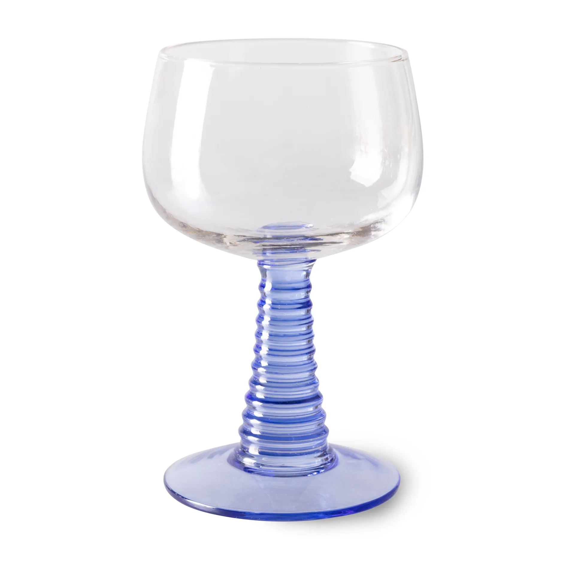 Swirl wine glass - high, Blue HKliving