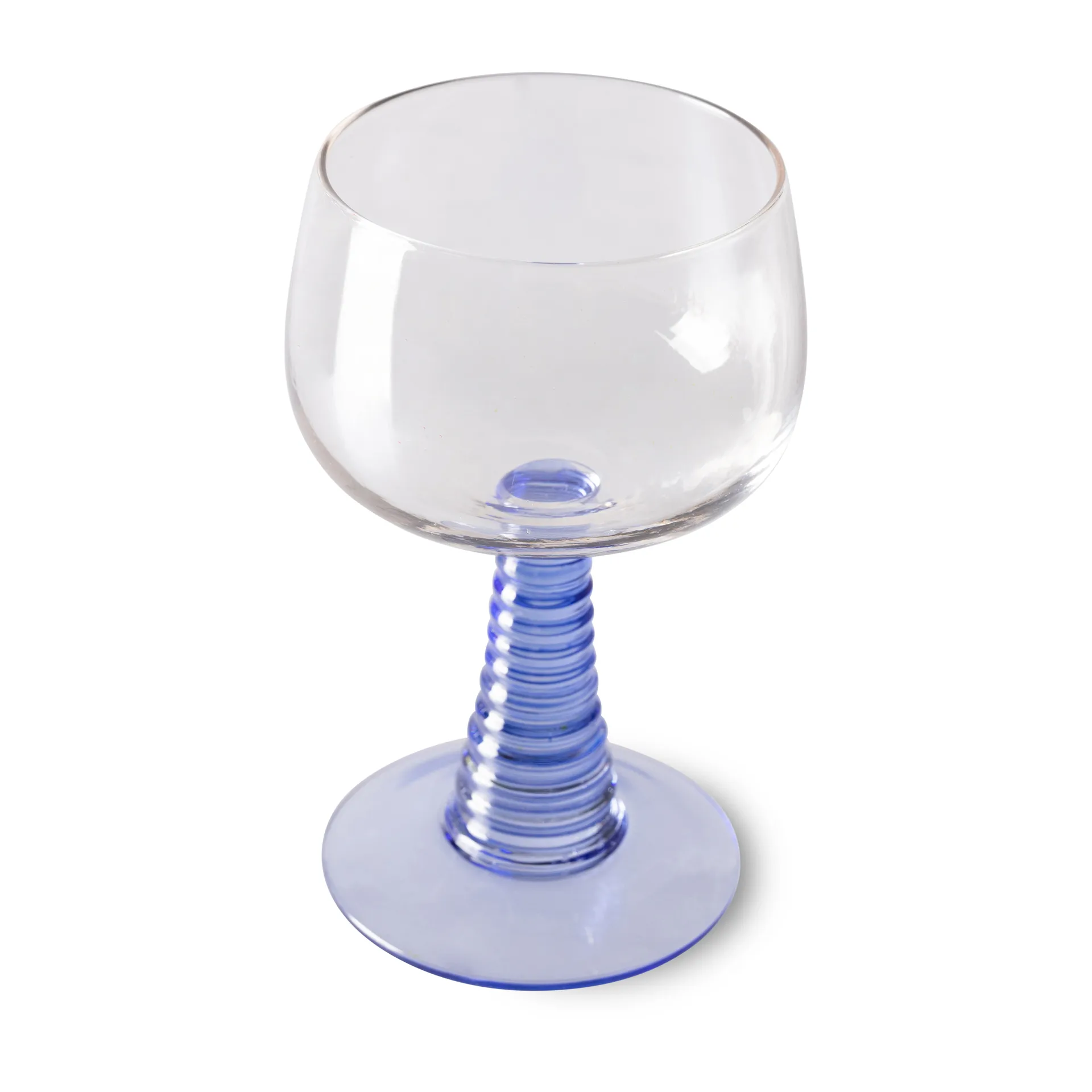 Swirl wine glass - high, Blue HKliving