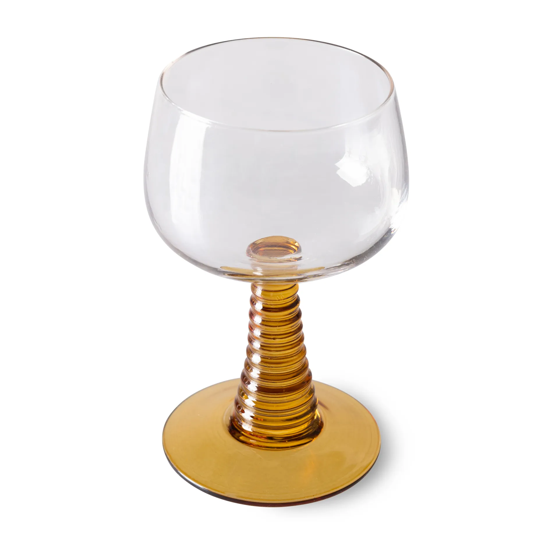Swirl wine glass - high, Ochre HKliving