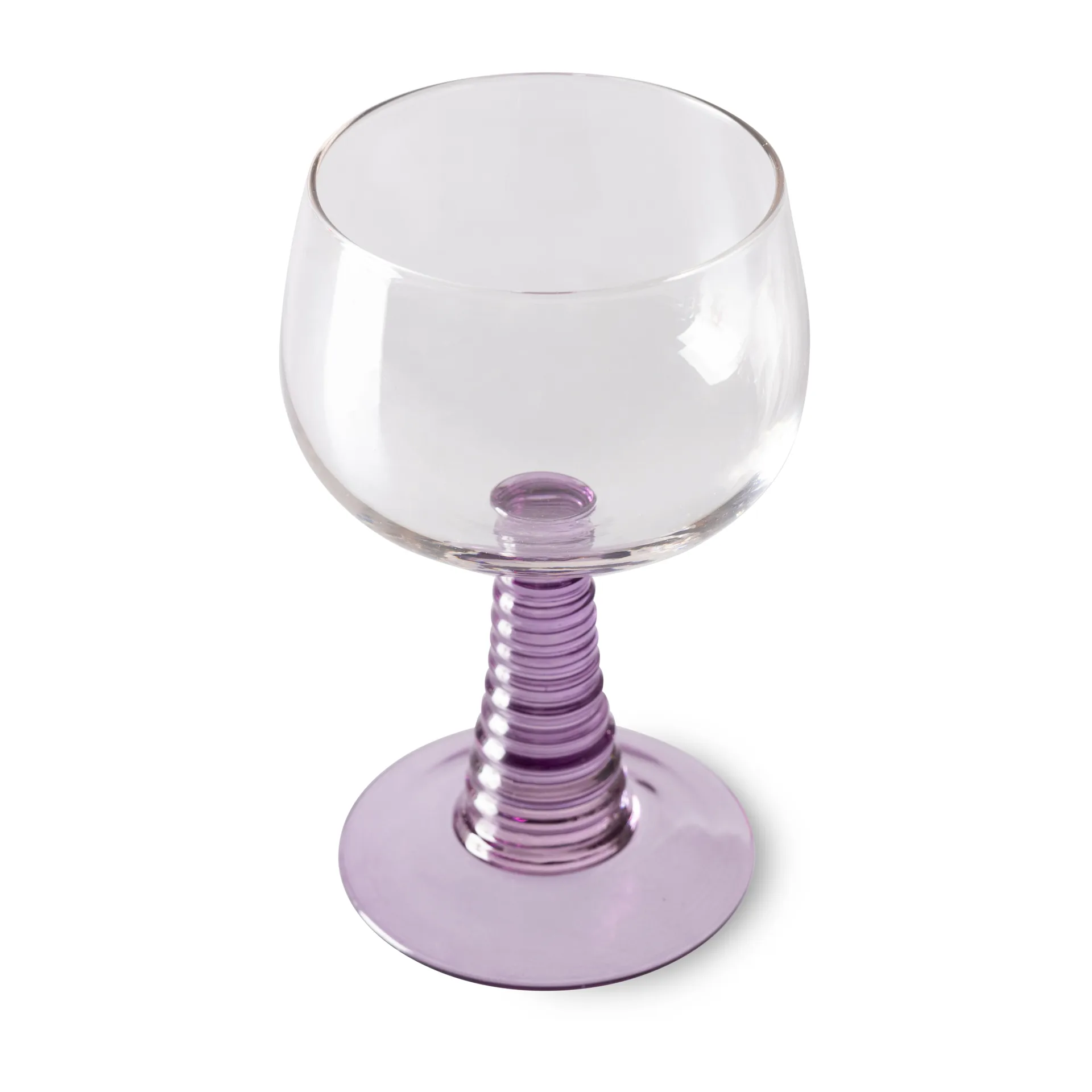 Swirl wine glass - high, Purple HKliving