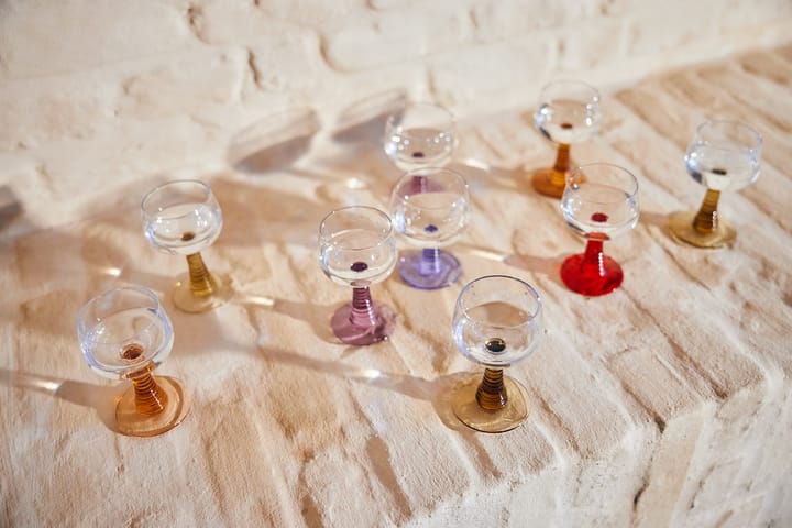 Swirl wine glass - high, Purple HKliving