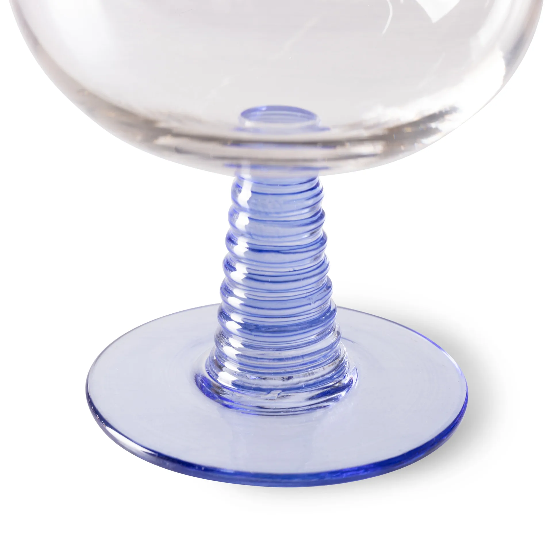 Swirl wine glass - low, Blue HKliving