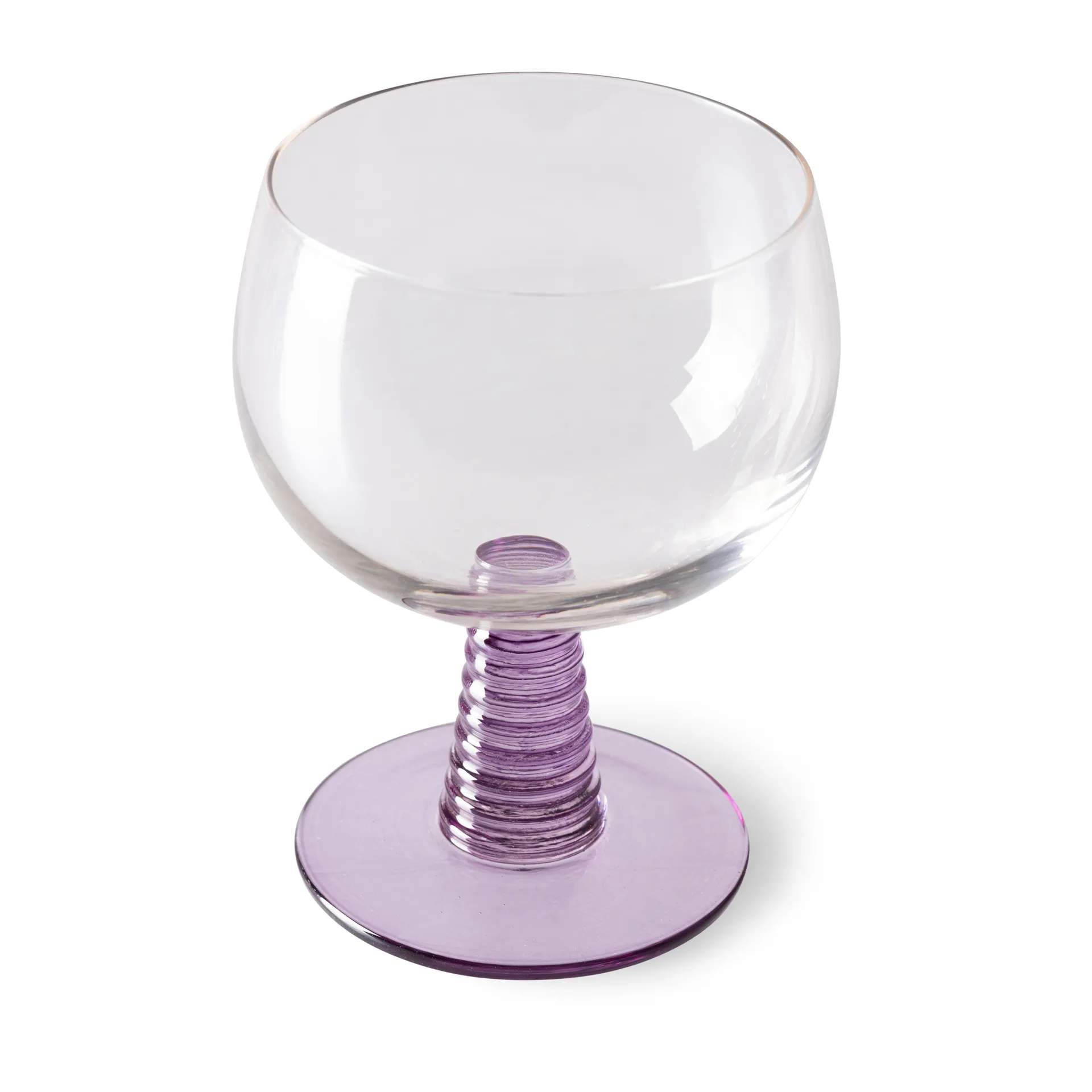 Swirl wine glass - low, Purple HKliving
