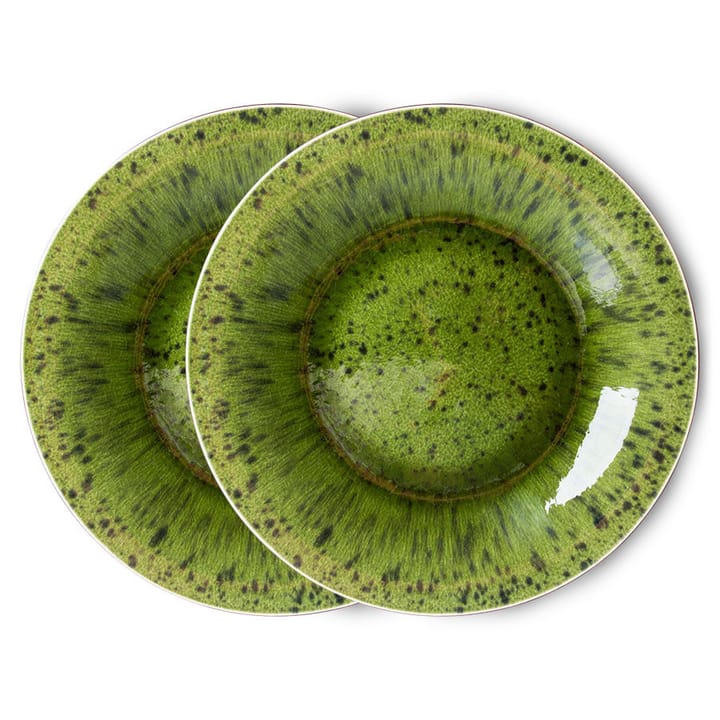 The Emeralds plate 2-pack Ø27.3 cm - Green - HKliving