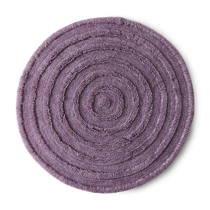 Wool rug round Ø150 cm, Purple HKliving