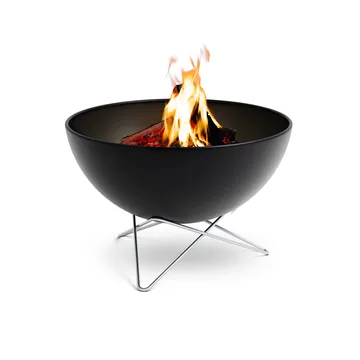 BOWL 57 fireplace - Black-silver, star base - Höfats