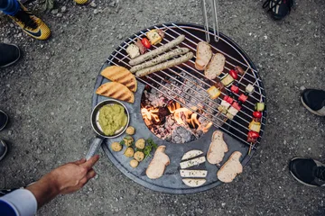 BOWL 57 fireplace - Black-silver, star base - Höfats