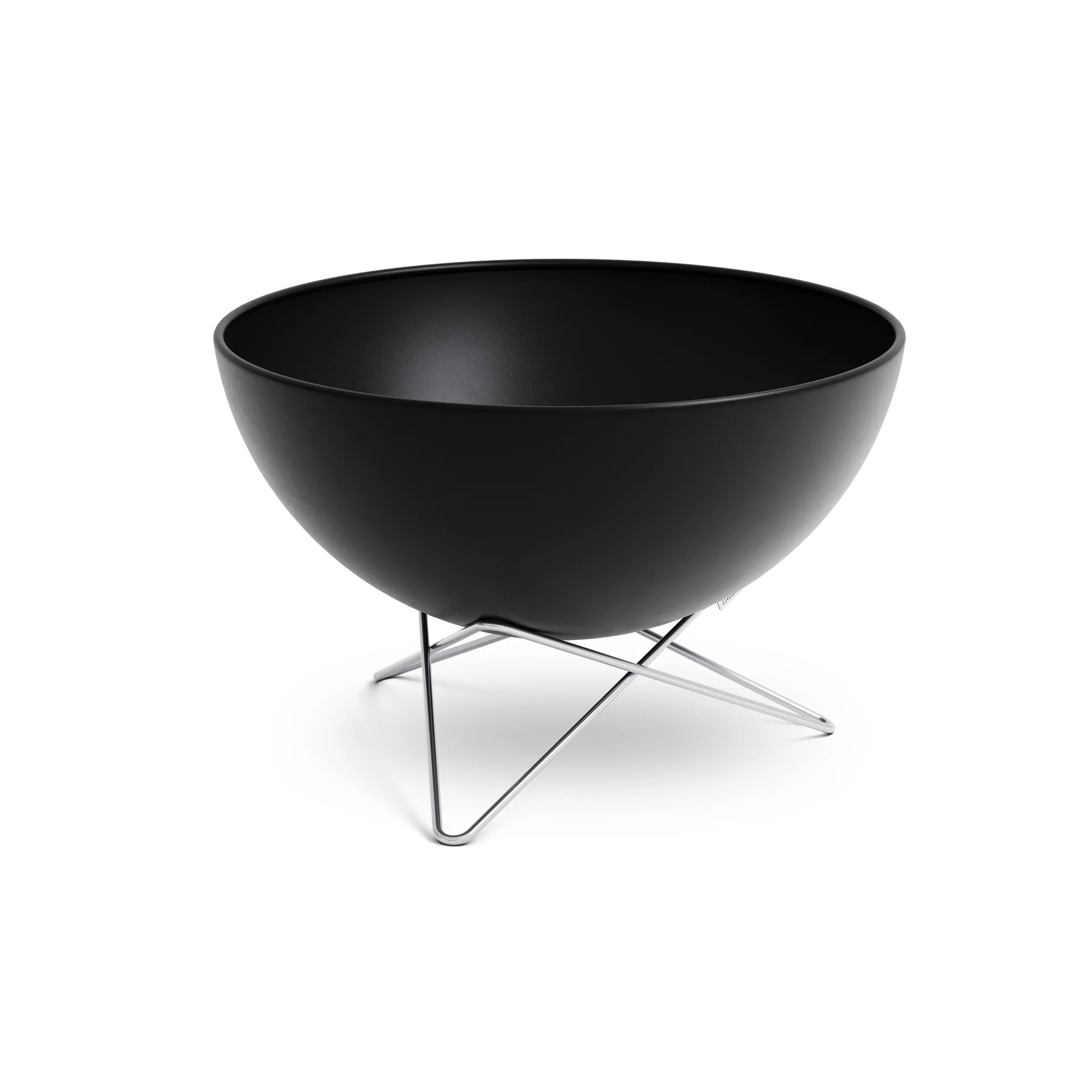 BOWL 70 fire pit, Black-silver, star base Höfats