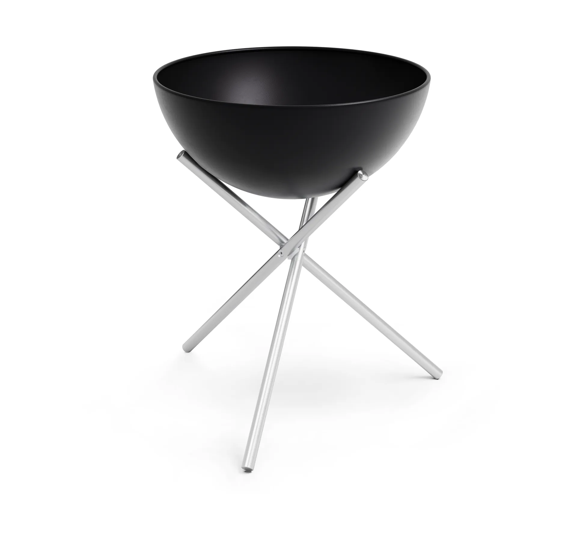 BOWL 70 fire pit, Black-silver, tripod stand Höfats