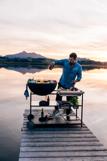 FIRE KITCHEN wheels for outdoor kitchen - Black, 2-pack - Höfats