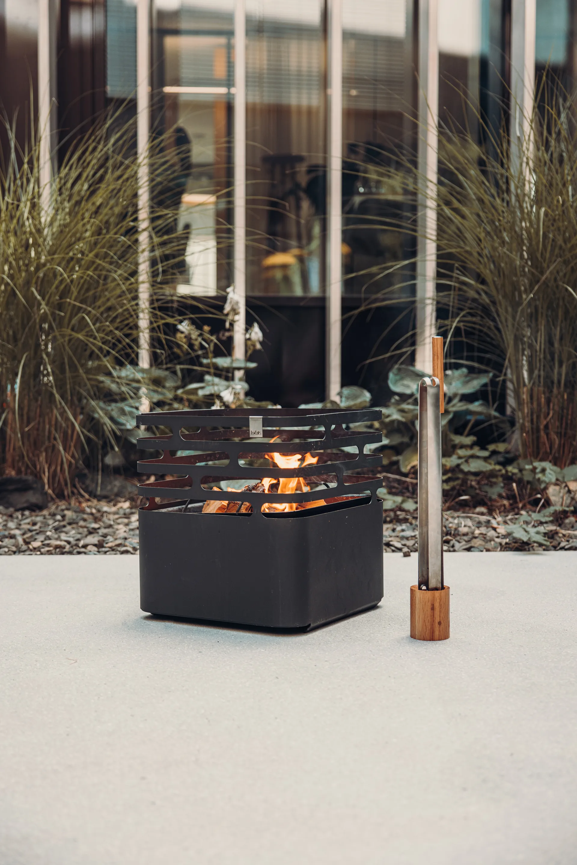 Höfats fire tool set, Stainless steel box, 3 pieces Höfats