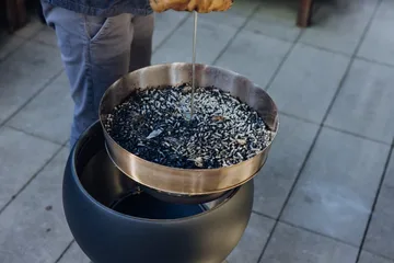 MOON 45 ashtray with extension - Silver - Höfats