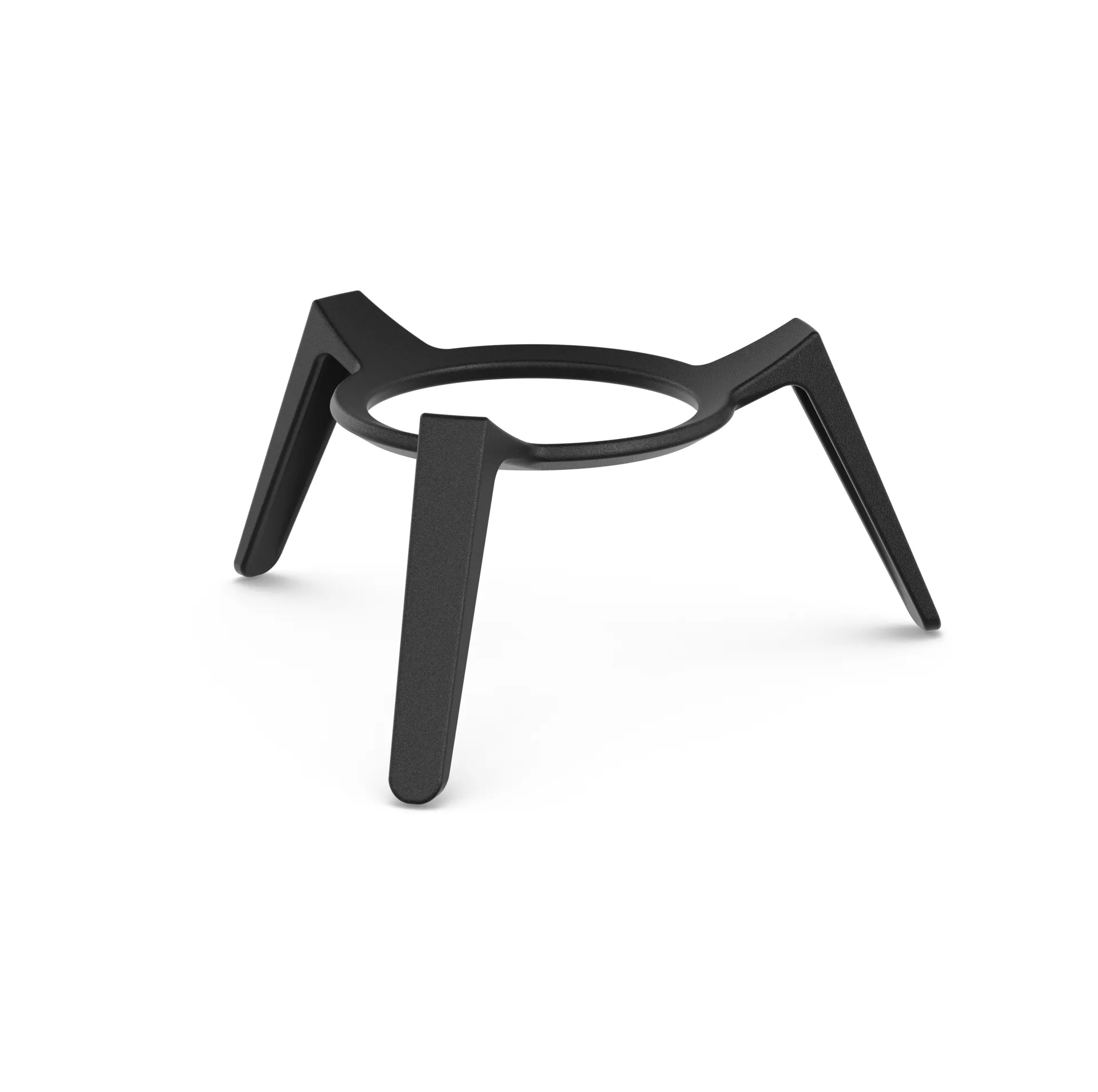 MOON 45 fireplace, Black-silver, low stand Höfats