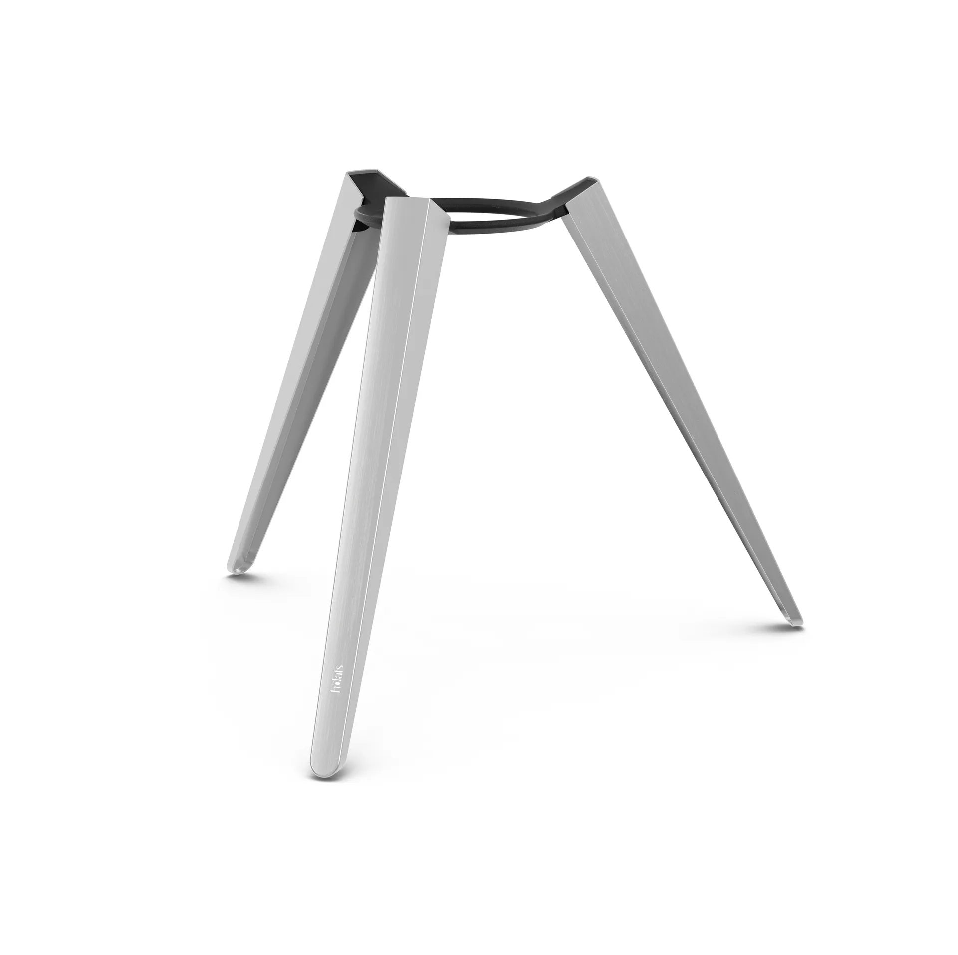 MOON 45 fireplace, Black-silver, tall stand Höfats