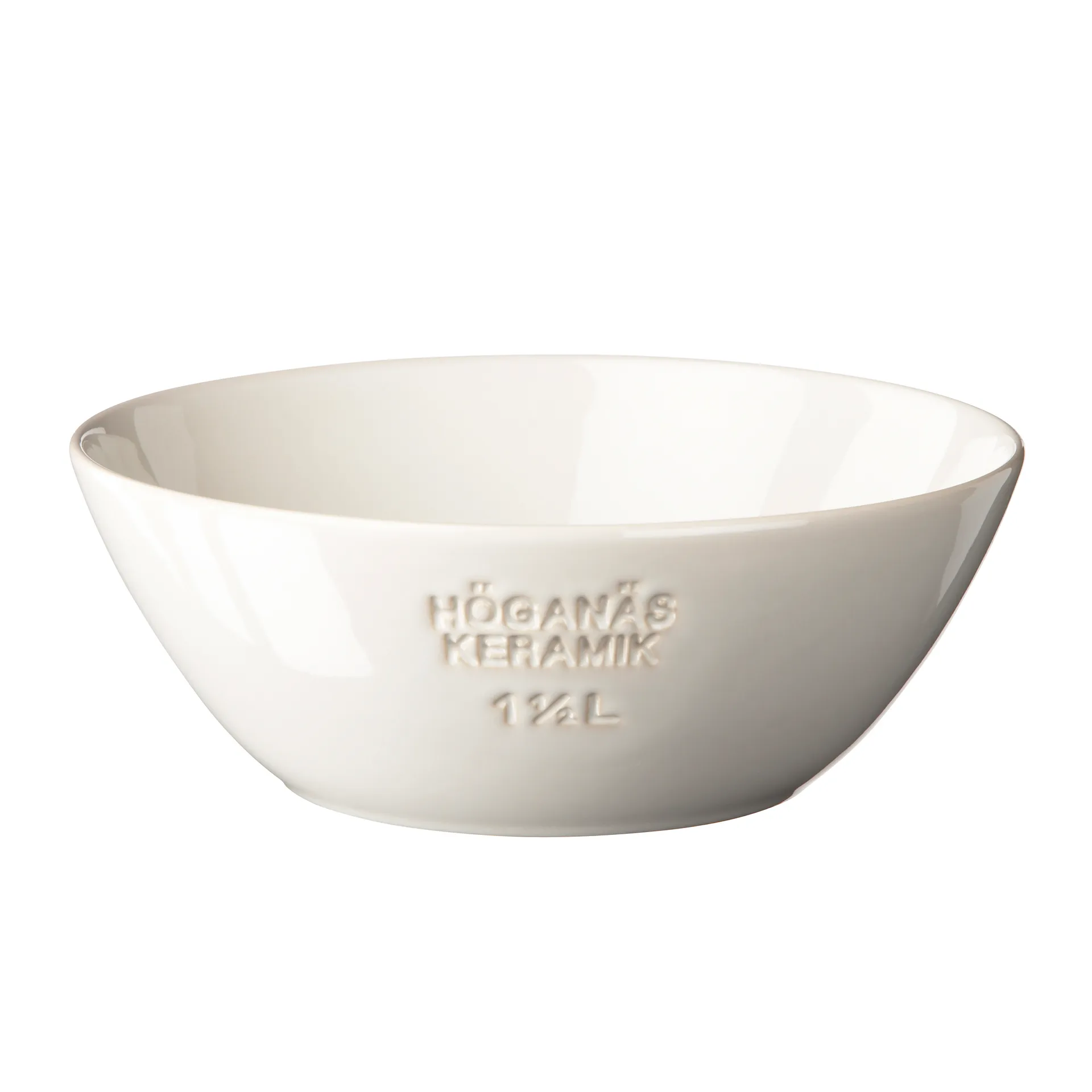 Höganäs bowl 1.5 l, white shiny Höganäs Keramik