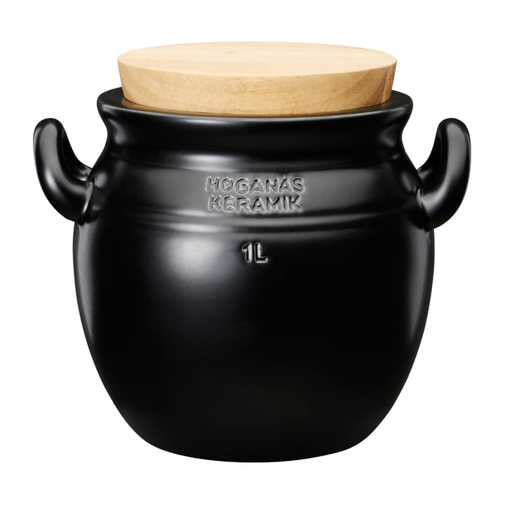 Höganäs Ceramic jar 1 l - Grafite grey - Höganäs Keramik