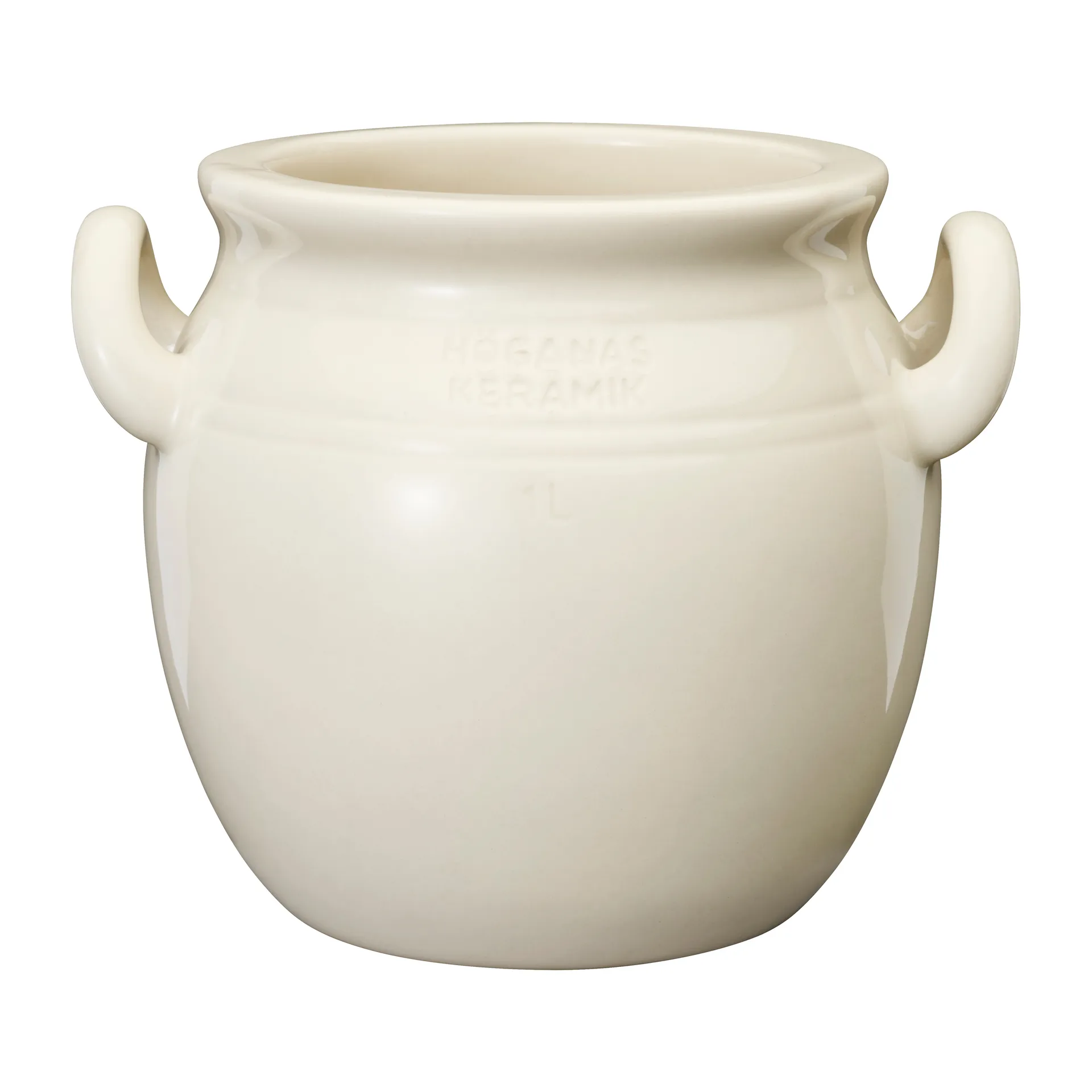 Höganäs Ceramic jar 1 l, Sand Höganäs Keramik