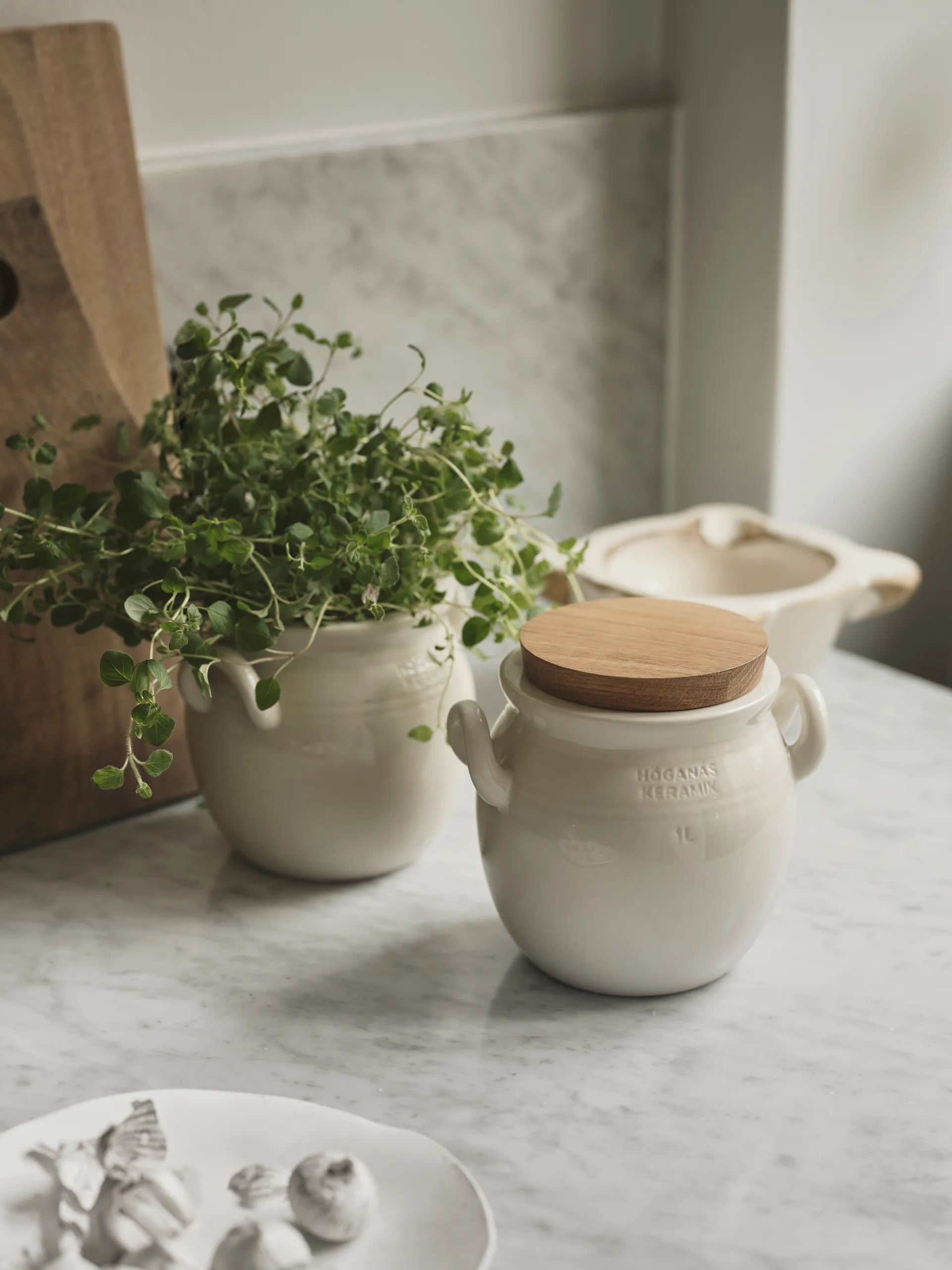 Höganäs Ceramic jar 1 l, Sand Höganäs Keramik