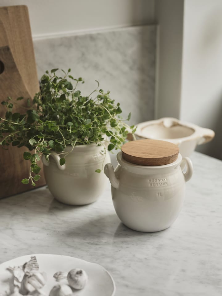 Höganäs Ceramic jar 1 l, Sand Höganäs Keramik