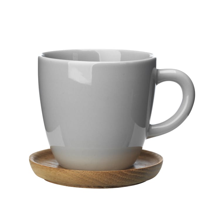 Höganäs coffee cup, pebble grey shiny Höganäs Keramik