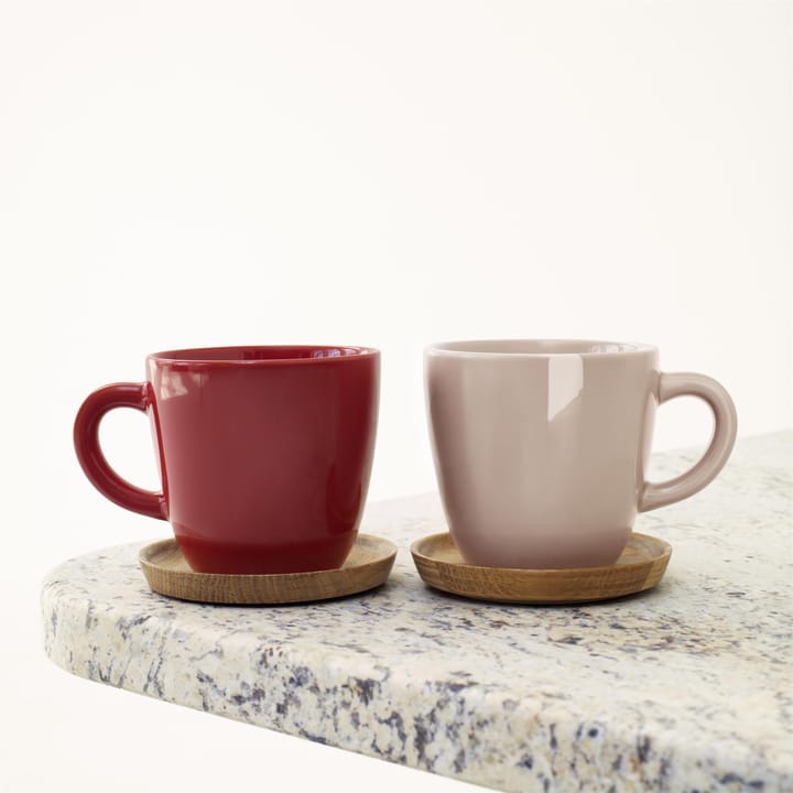 Höganäs coffee cup, red shiny Höganäs Keramik