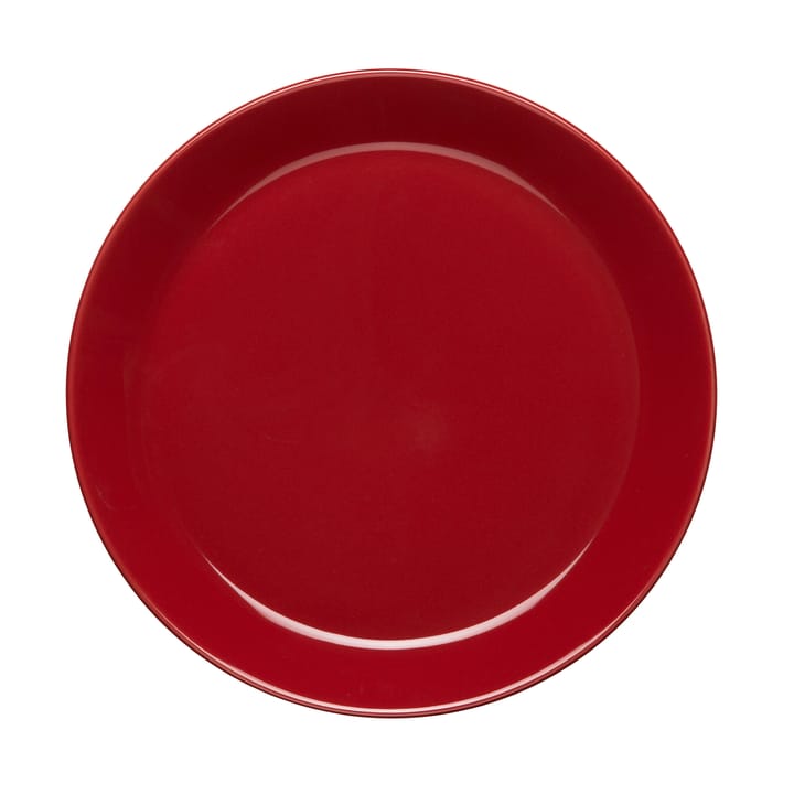 Höganäs small plate 20 cm - red shiny - Höganäs Keramik