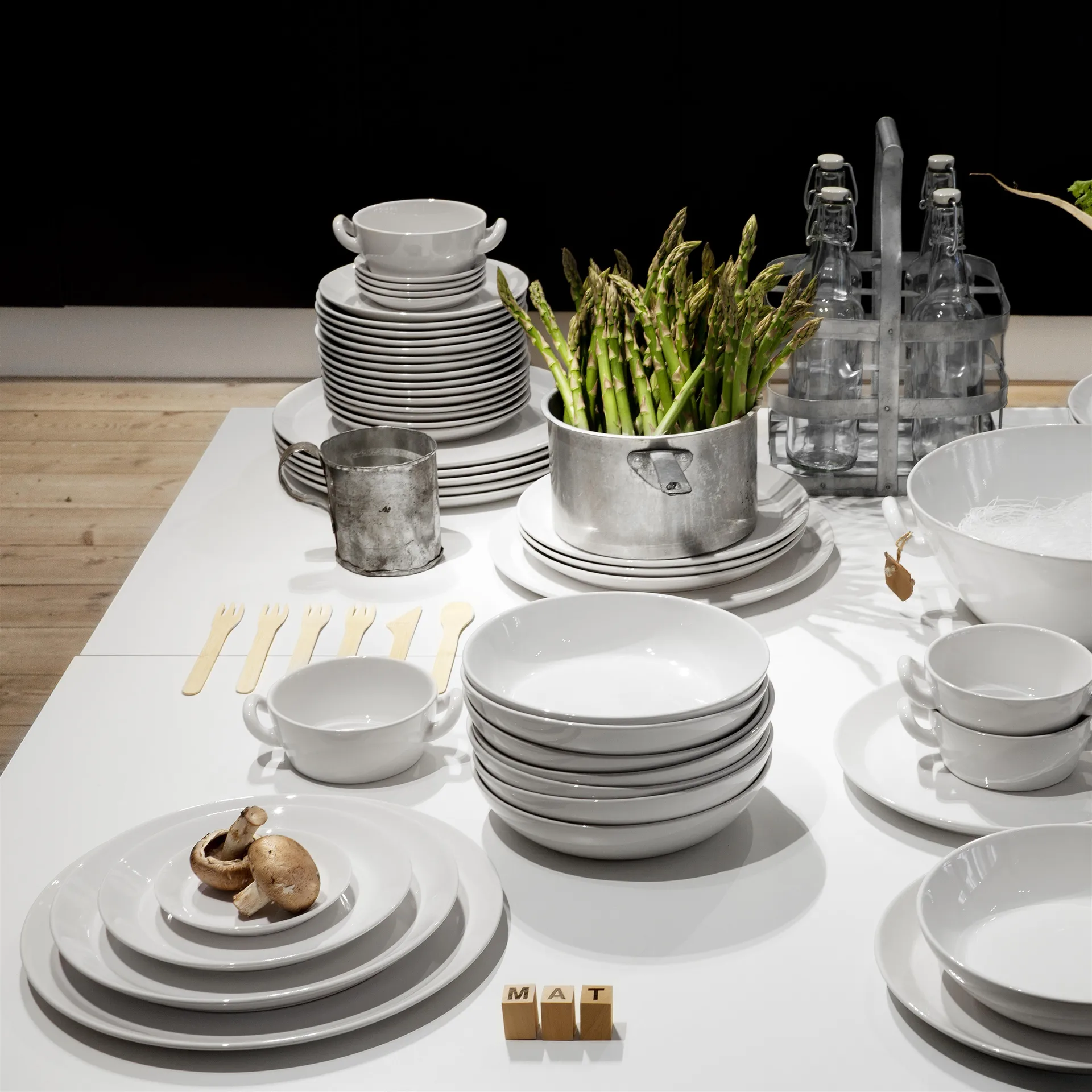 Höganäs small plate 20 cm, white shiny Höganäs Keramik