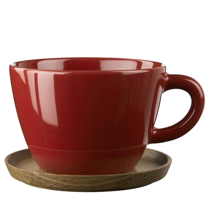 Höganäs Tea cup - apple red - Höganäs Keramik
