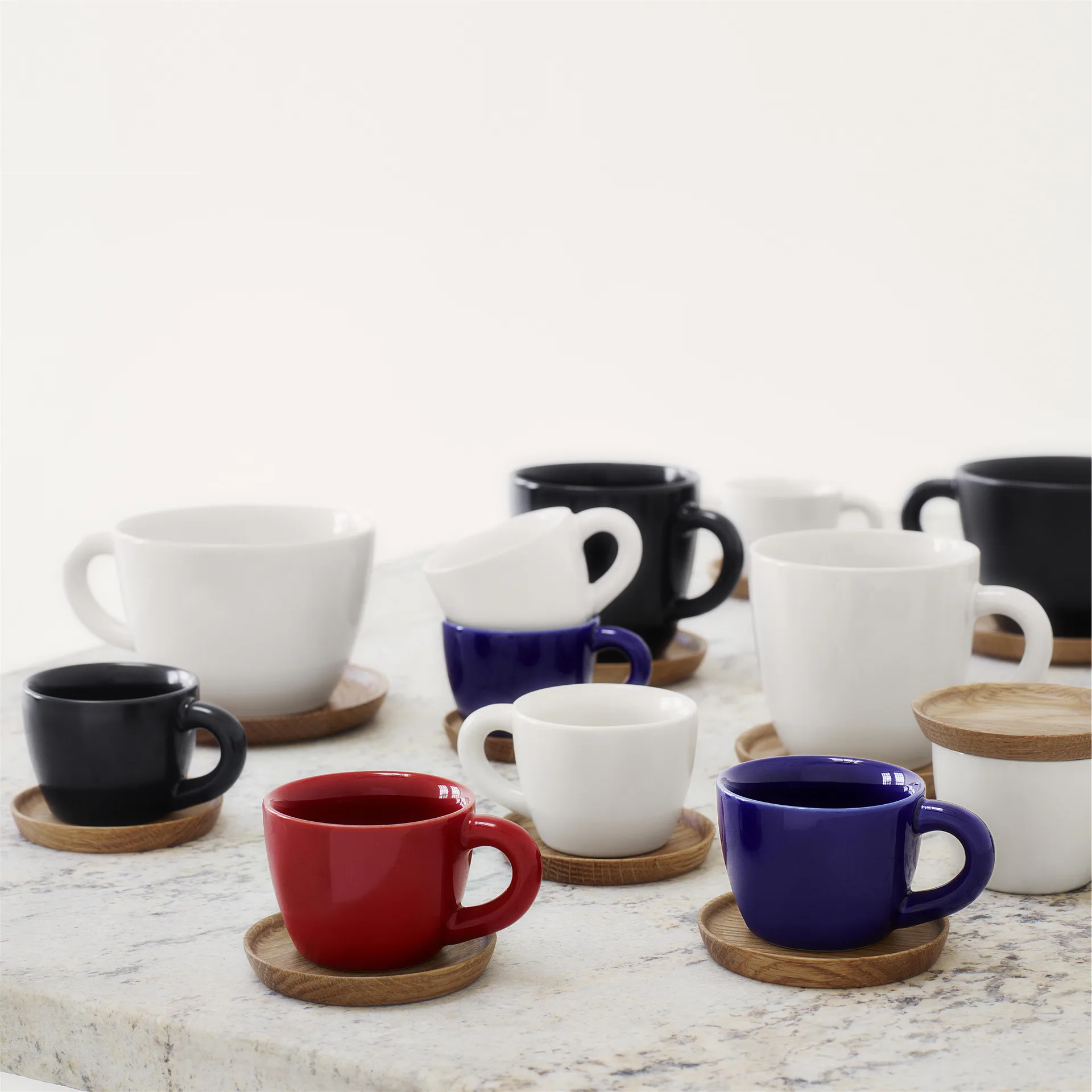 Höganäs Tea cup, apple red Höganäs Keramik