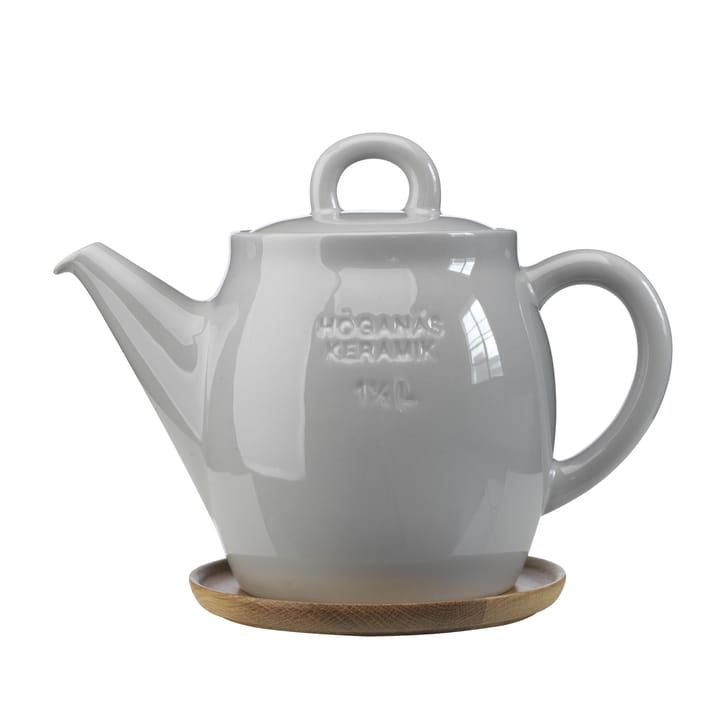 Höganäs teapot - shiny pebble grey - Höganäs Keramik