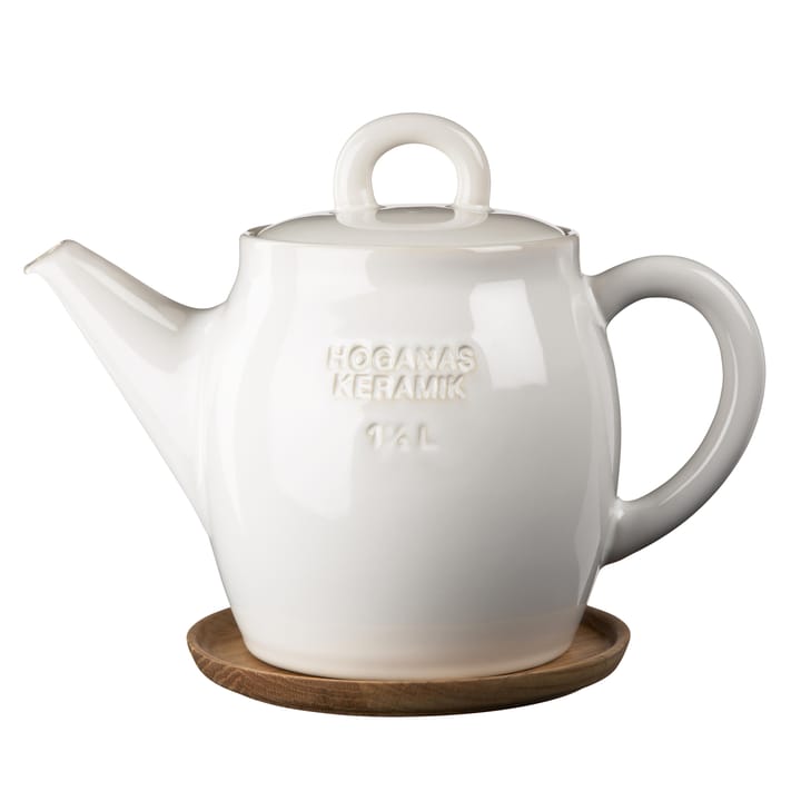 Höganäs teapot - shiny white - Höganäs Keramik