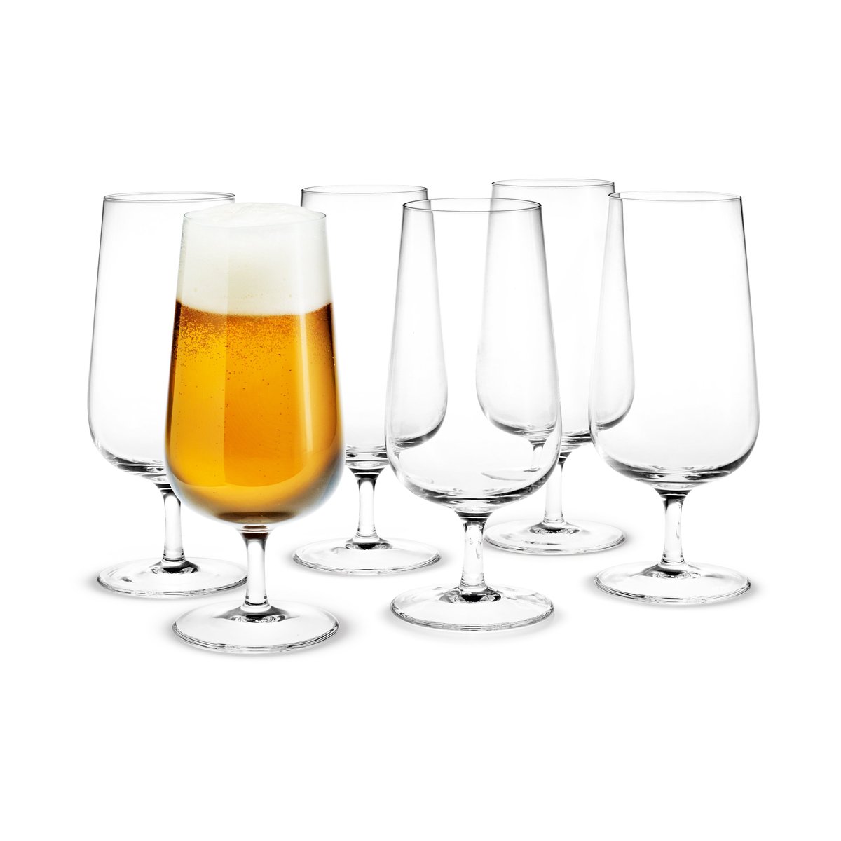 Holmegaard Bouquet beer glasses 6-pack 53 cl 53 cl | Scandinavian Design | Beer glasses | Transparent