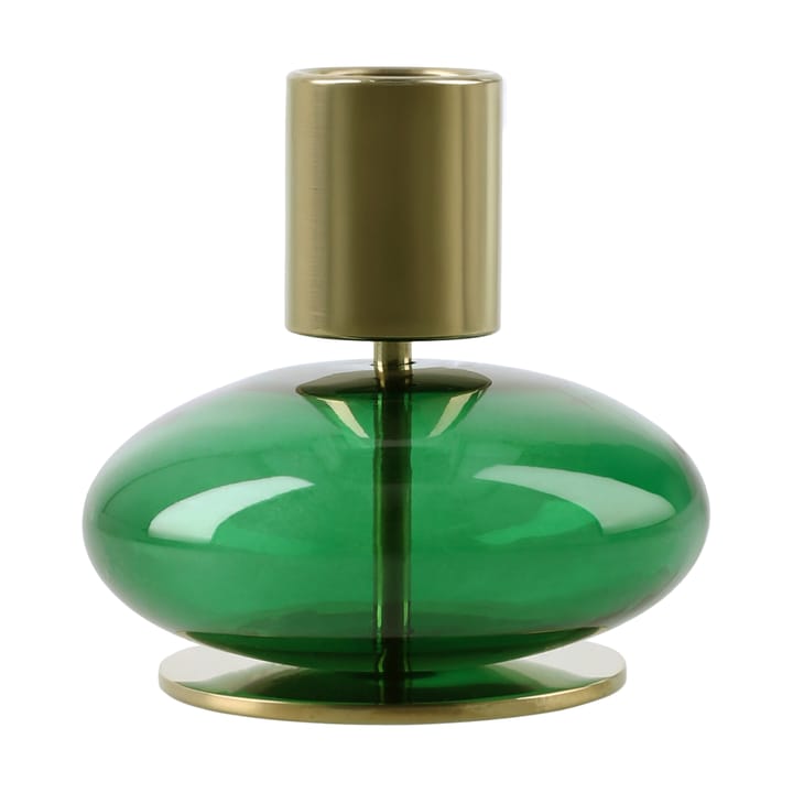 Bubble candle holder 8 cm - Green - Holmegaard
