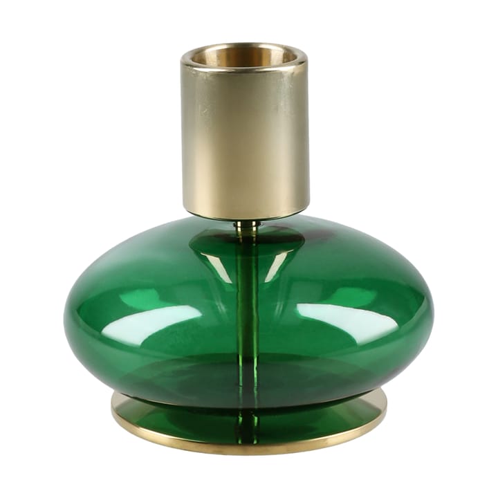 Bubble candle holder 8 cm, Green Holmegaard